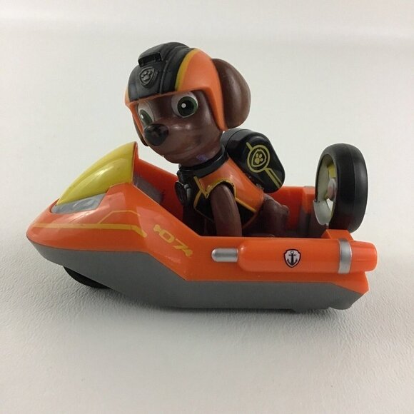Paw Patrol Mission Paw Zuma Action Figure with Vehicle Hovercraft Spin Master - Picture 2 of 6